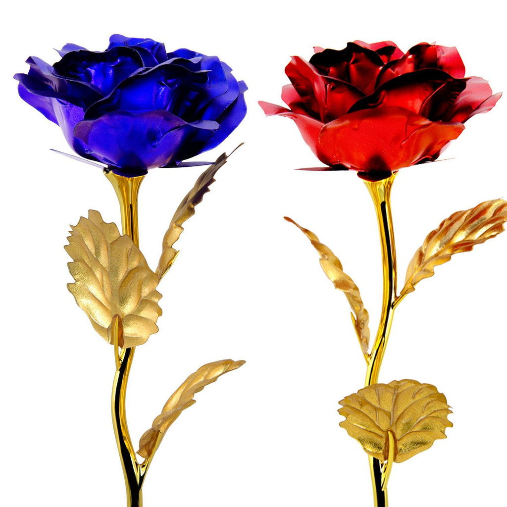 Artificial Flowers in 2 Pack Roses for Birthday
