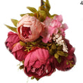 2017 Artificial Flowers Silk European Peony flowers artificial bouquet Peonies Wedding Home hotel Decoration flower